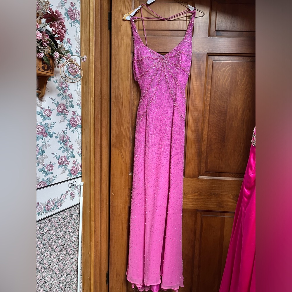 Pink long formal dress